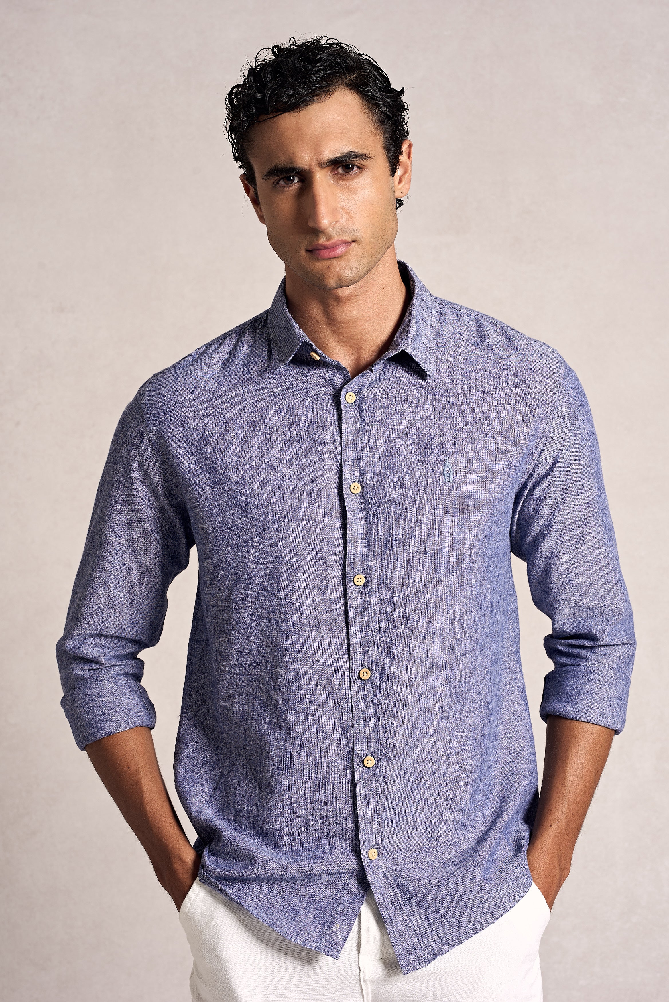 Camisa Linho Manga Longa